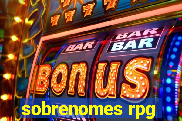 sobrenomes rpg